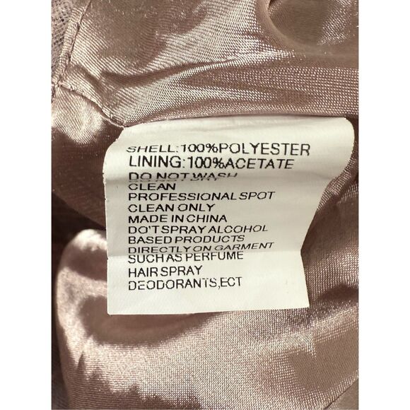 NWT Mac Duggal 20264 Applique Cap Sleeve Bodice Flowy Sequin Gown Lilac Size 6 - Picture 14 of 14